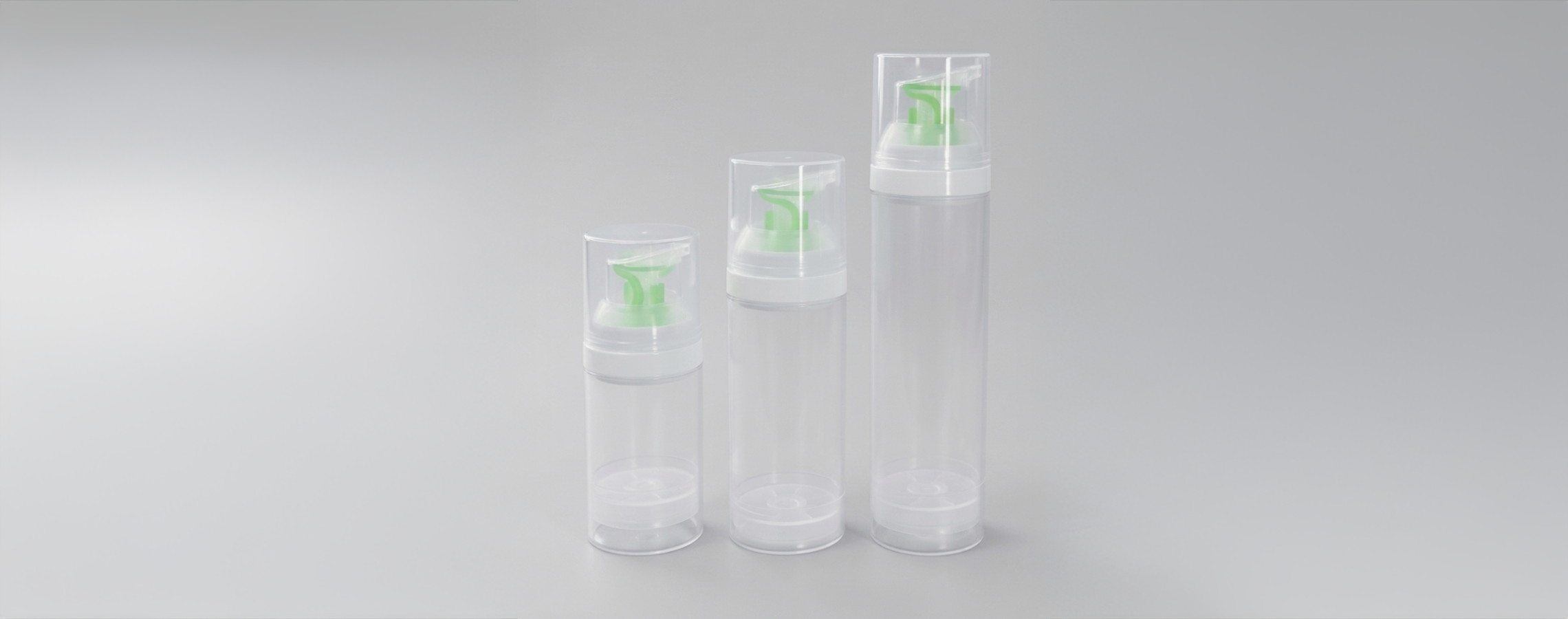 全プラスチックPPラウンドエアレスボトル 75ml - AE-75 全プラスチックエアレスボトル